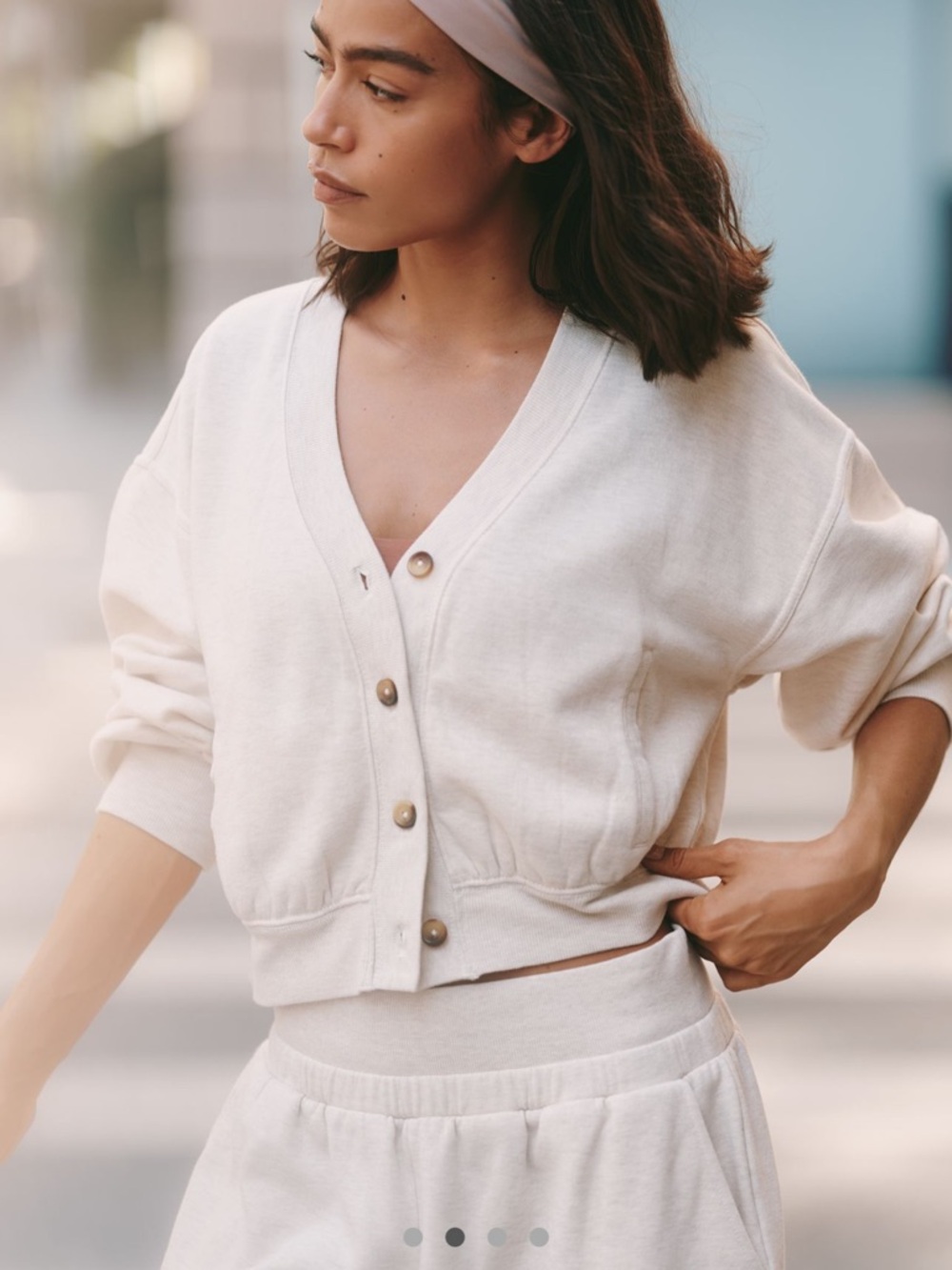 Anthropologie V-Neck Button Front Women's Sweater Cardigan